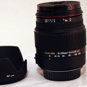 Mint Sigma for Canon Rebel/EOS EF-S Mount18-200mm F3.5-6.3 II DC OS HSM AF Lens